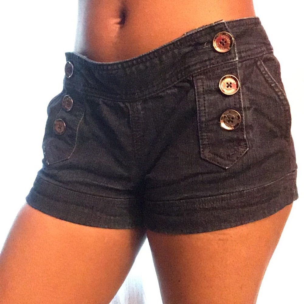 Express Dark Blue Jean Shorts
